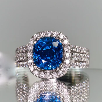 CAOSHI Nemes Nők Ujján Gyűrű a Parti Luxus Női Fényes, Kék CZ Tartozékok Gyönyörű, Gyönyörű Évforduló Ajándék Ékszer
