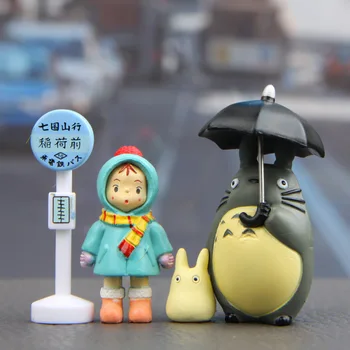 3-5cm A Szomszédom Totoro akciófigura Játék Anime Mei mély kék tengeren # Mini Kert PVC Modell, Játék, Gyerek Születésnapi ajándéknak Parti Dekoráció