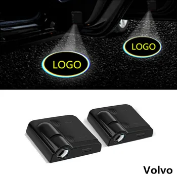 2DB LED Autó Ajtó Logó Projektor Üdv Fény Volvo S60 2019 2020 2021 S90 V40 V60 V90 XC40 XC60 XC90 C30 C70 S80 Accessor