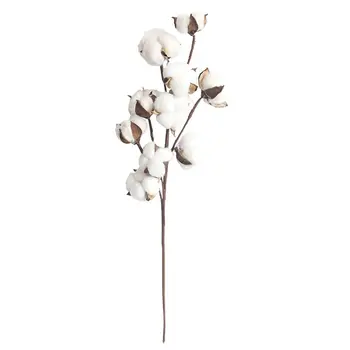 Szimulációs Virág 10 Természetes Pamut Ágak Gyártók Otthoni Dekoráció Esküvői Csokrok Növény, Virág Fal Hamis Virágok