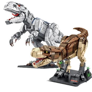 Jurassic T. Rex Rampage Építőkövei Világ Tyrannosaurus Dinoszaurusz Fosszíliák Modell Építés Tégla Fiúk Játékok, Születésnapi Ajándék