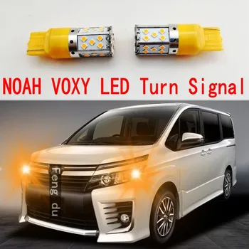 2db NOAH VOXY 60 70 80 Sorozat LED Nagy Fényerejű Kijelző Autó lámpa Előtt, illetve után Lámpa Borostyán Sárga Izzó