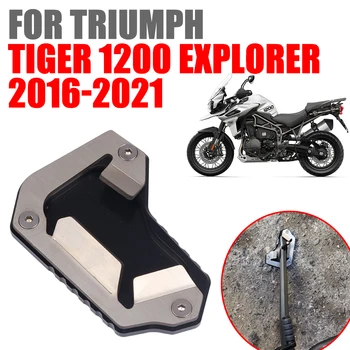 A TRIUMPH TIGER 1200 EXPLORER TIGER1200 2016 - 2021 Motorkerékpár Tartozékok Kitámasztó Láb Oldalra Állni Kiterjesztését Nagyobbító Pad