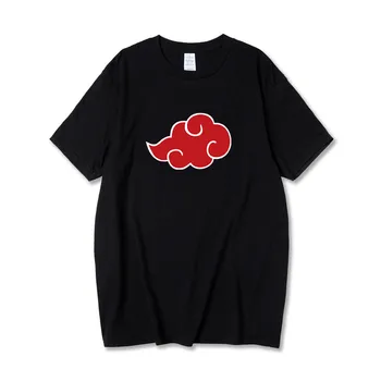 Akatsuki Felhő Szimbólumok Nyomtatás Pamut Póló Férfi Női Japán Anime Streetwear Harajuku Japán Márka
