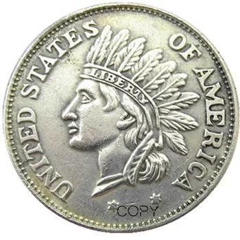 NEKÜNK 1851 Indiai Dollár Megemlékező Ezüst Bevonatú Másolás Érmék