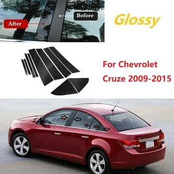 10DB Csiszolt Pillér Hozzászólás Alkalmas Chevrolet Cruze 2009-2015 Ablak Berendezés Fedelét BC Oszlop Matrica