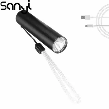 Vízálló LED Lámpa Munka Ellenőrzési fáklyás Praktikus Lámpás USB Újratölthető Akkumulátor Flashlamp a Kemping/Túrázás
