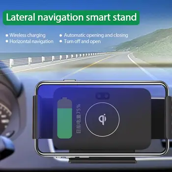 Auto Bilincs tartó Samsung Galaxy Z Hajtás 2 Univerzális Autós Tartó 15W Qi Vezeték nélküli Birtokos Gyors Autós Töltő