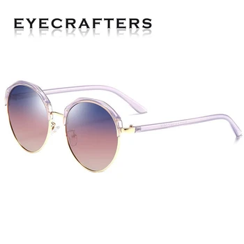 Új Polarizált 2020 Női Divat Vintage Napszemüveg Gradien Design Márka a Luxus Női Szemüveg Kerek Anti UV400 Látás Szemüveg