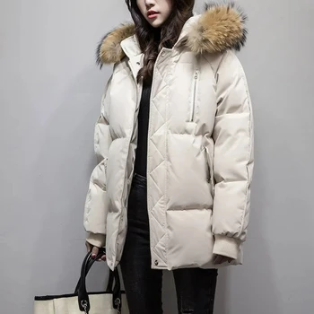 2021 Új téli nagy le pamut kabát női rövid, laza, kövér mm pamut kabát koreai pamut kabát