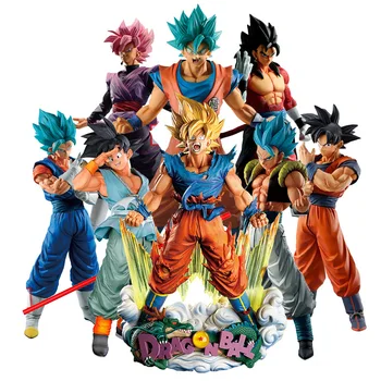 Dragon Ball Z Anime Baba Goku Vegeta Majin Buu Dragon Ball PVC Mozgatható Modell Dekoráció Super Saiyan Ajándék