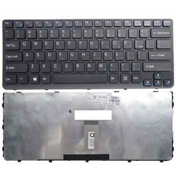 Fekete Új angol helyett laptop billentyűzet SONY SVE14A16EC SVE141M12T SVE1413 SVE141L11T