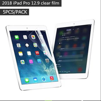 5DB/ Csomag Apple iPad Pro 12.9 2018 képernyővédő fólia világos, fényes HD védőfóliát a 2018-as iPad Pro 12.9 inch