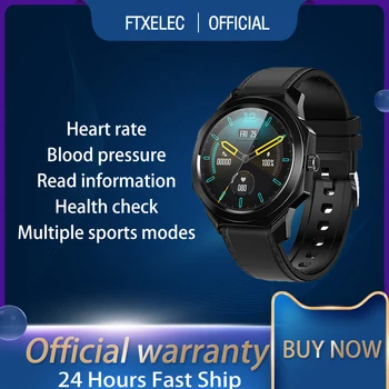 Eredeti FTXELEC R68A Smartwatch Intelligens Karóra pulzusmérő vérnyomás Kalória Számít Vízálló az Android, iOS Telefon
