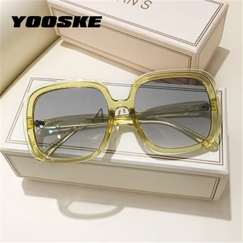 YOOSKE Gradiens Tér Napszemüveg Női Luxus Márka Tervezője Vintage Túlméretezett napszemüvegek Hölgyek Szabadban Árnyalatok Szemüveg