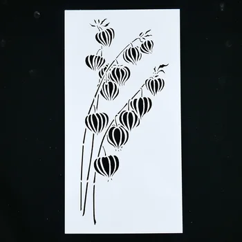 1DB Lámpa Alakú, többször felhasználható Stencil Airbrush Festés Művészet, DIY, lakberendezés Hulladék foglalási Album Kézműves Ajándék