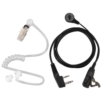 2DB 2 Pin ADÓVEVŐ-MIKROFON Fülhallgató Titkos Akusztikus Cső In-Ear Fülhallgató a Kenwood Baofeng UV-5R BF-888S CB Rádió Tartozékok