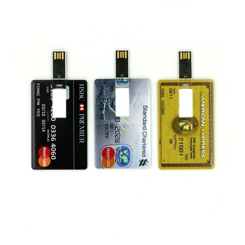 Kártya, Pendrive, USB flash drive 4GB 8GB 16GB 32GB 64GB HSBC MasterCard hitelkártya Népszerű USB Flash Meghajtó Kártya pendrive, USB 2.0