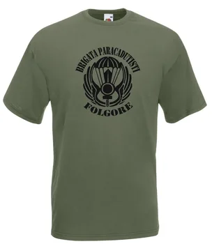 Póló T-shirt Póló Jelkép Brigád Levegőben Folgore alacsony intenzitású Pamut póló