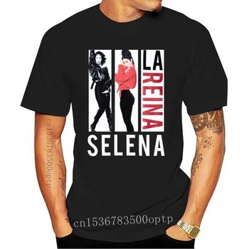 Új Selena Quintanilla Férfi Grafikus T-Shirt Fekete Kis Kerek Nyakú Póló