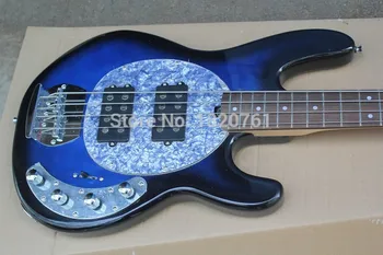 Gitár Magas Minőségű SABRE Aktív Pickup Ernie Ball Sting Ray Kék 4 Húr Basszusgitár 140424