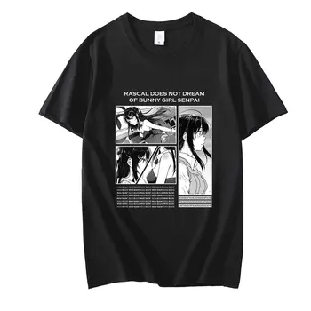 Nyáron Új Japán Anime Mai Sakurajima Gazember, Nem Álom, a Nyuszi Lány Senpai Klasszikus Unisex póló, Póló Túlméretes
