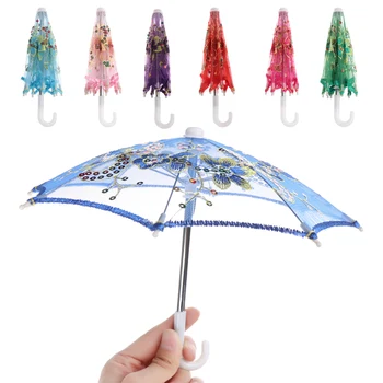 Új Hímzett Csipke Napernyő, Esernyő, Esőkabát Kézzel Készített Baba Kiegészítőkkel Gyerekeknek, Születésnapi Ajándék