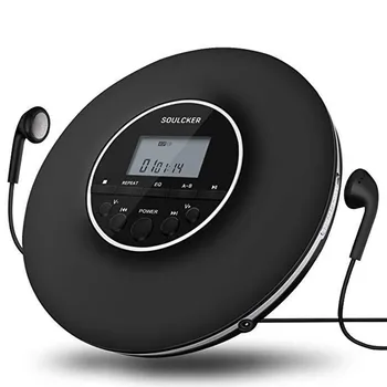 Hordozható CD-lejátszó angol Ismétlődő Tanulási Gép Loop, Play MP3 Zene Walkman 3,5 MM-es Fejhallgató Jack Audio Kimenet Biztonsági Zár
