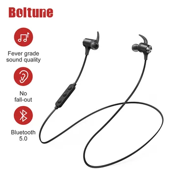 Boltune Fülhallgató Vezeték nélküli Bluetooth-Sport IPX7 Vízálló Fülhallgató, Ergonomikus Kialakítás Neckband Fejhallgató Mikrofon Támogatás AAC SBC
