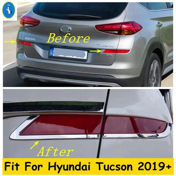 ABS Króm Külső Felújítás Készlet Hyundai Tucson 2019 2020-Ig, Hátsó Lökhárító Ködlámpa Lámpák, Szalag Takarja Trim Dekorációs Kiegészítők
