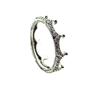 CKK Elvarázsolt Korona Gyűrű a Nők a Férfiak Anillos Mujer 925 Eredeti Sterling Ezüst Ékszer Esküvő Aneis Hombre DIY