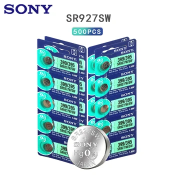 500pcs/sok Sony 100% Eredeti 395 SR927SW 399 SR927W AG7 LR927 1.55 V Ezüst-Oxid Óra Óra Akkumulátor Akkumulátor JAPÁNBAN KÉSZÜLT