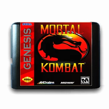 Mortal Kombat 16 bites Sega MD Játék Kártya Mega Drive Genesis videojáték-Konzol PAL USA JAPÁN