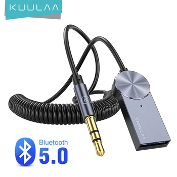 Új Aux Adapter Adapter Kábel Az Autó 3,5 mm-es Jack Aux Bluetooth-kompatibilis 5.0 Vevő Hangszóró Audio Adó