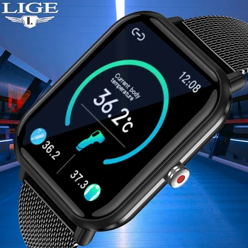 LIGE ÚJ Sport Okos Órák Férfi Divat Smartwatch Nők Zene Vezérlés Fitness Karkötő Teljes Érintse meg az Óra A Huawei Xiaomi IOS