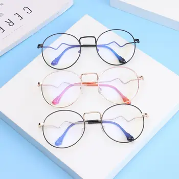 Vision Care Anti-fáradtság Gyémánt Berakással Eyewears Túlméretezett Szemüveg Számítógépes Védőszemüveg Vintage Kerek Rövidlátás Szemüveg