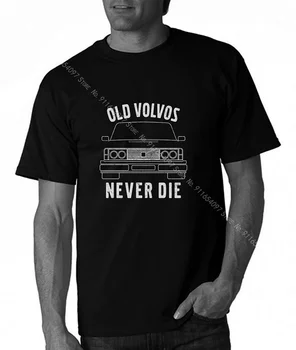 Tmask Régi Volvo Soha Nem Die2 Tmask Túlméretes T-Shirt Férfi Póló Punk Túlméretes T-Shirt Férje Harajuku Pólók Halászati Szabadidő