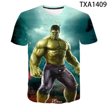 Hulk 2021 3D nyári fiú lány póló divat alkalmi utcai ruházat nyomtatás király rövid ujjú o nyak
