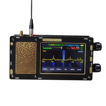 hordozható Új verzió 1.10 C Kettős Antenna Malachit rádió Malahit DSP SDR vevő 50KHz-2 ghz-es rádió