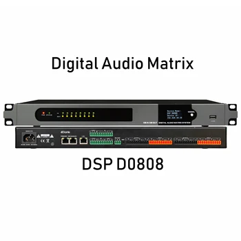 Leicozic 8X8-as Digitális Audio Mátrix Rendszer, Audio DSP Processzor-D0808 Konferencia Média Mátrix, Hall Nézőtér,Nyilvános hangrendszer