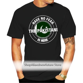 Nem kell Félni A Pakisztáni Itt Póló O nyakú Pamut Rövid Ujjú Egyéni Pakisztán Zászló, póló Új 3XL póló Fiúknak