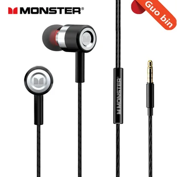 Új Monster 60 3,5 mm-es vezetékes, a ear fülhallgató mikrofon zajcsökkentési, alkalmas mobiltelefonok, számítógépek