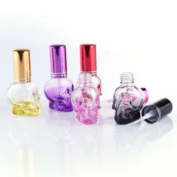 8ml Személyiség Koponya Alakú Újratölthető Hordozható Üres Poharat Parfümös Üveg Utazási Mini nyomja meg a Spray Parfum Üveg alkotó Eszközök