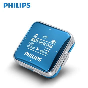 PHILIPS SA2208 Eredeti MP3 Lejátszó 8GB Mini Clip Sport Magas Hang belépő Szintű Lossless Music FM Fülhallgató Képernyő