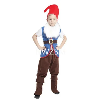 Kisgyermek Gnome Jelmez Fiú Karácsonyi Manó Jelmez Mese Hét Törpe Cosplay Halloween Farsang Purim Party