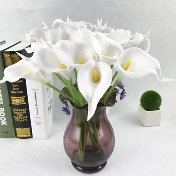 5 Db/sok mesterséges Lily Csapat művirágok Táblázat Otthon Kert Menyasszonyi Hamis Virág, Csokor, lakberendezési Őszi Dekoráció