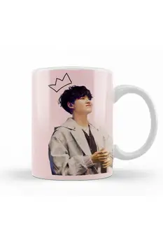 BTS Hadsereg Design Porcelán Bögrék K-Pop Termékek Szigetelt Csésze Teát, Kávét Beállítja Az Irodában, Otthon, Ajándéktárgyak