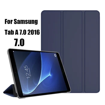 A Samsung Galaxy Tab A 2016 7.0 SM-T280 SM-T285 Esetben Álljon PU Bőr borítású Samsung Lap A6-os 7.0 T280 T285 védőburkolat