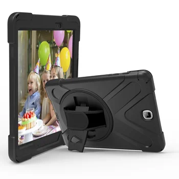 360 Fokos Forgatható a Kitámasztó Fedél samsung Galaxy Tab 9,7 P550 P555 T550 T555 Tabletta Esetben csuklópánt vállpánt