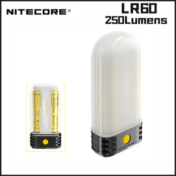 NITECORE LR60 Kemping Ligh 3-az-1-Power Bank&Kemping Lámpás& Akkumulátor Töltő 18650 Akku Mágneses Hordozható LED Lámpa